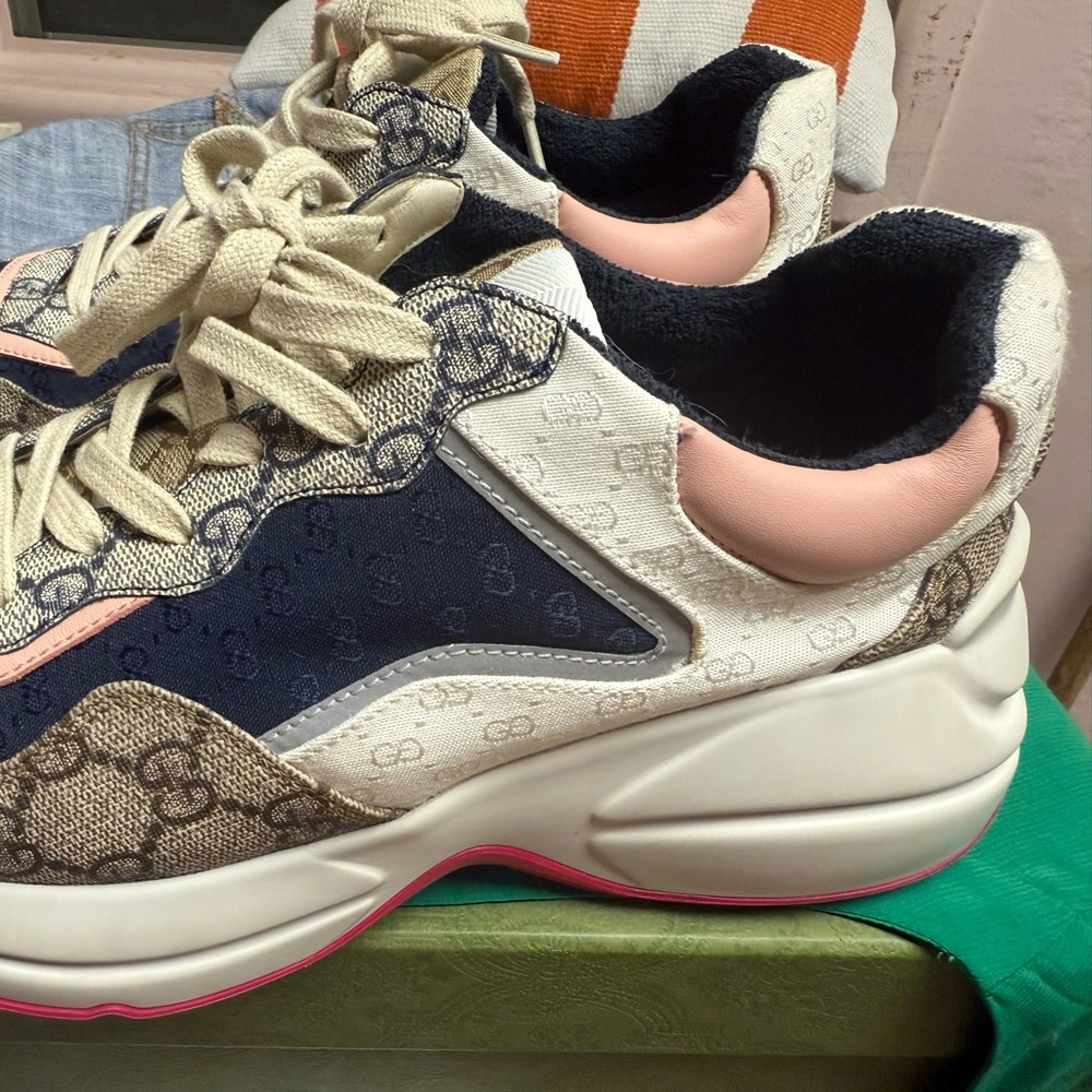 Gucci Pink and Blue Women's Sneakers